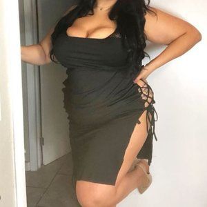 Plus Size Strapless Dress  fits like 3x Dress lily